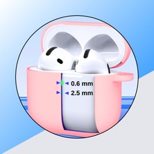 Ewec Airpods 4. Nesil Uyumlu Premium Silikon High Quality Kulaklık Kılıfı (2.5 mm Kalınlık)