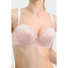 Magic Form 2685 Kadın Destekli Dantelli Sütyen-Pudra