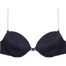 Magic Form 2030 Önden Klipsli Sırtı ve Askısı Şeffaf Süngerli Sütyen - Siyah