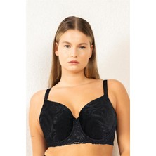 Magic Form 5137 Kadın Simli Kumaş Toparlayıcı Sütyen-Siyah