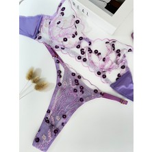 Fancy Lab Flora Mor Bralet Takım