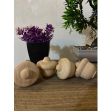 Bay Kulp Meşe Palamudu Ahşap Oyuncak Ahşap Kulp Çekmece Kulpu