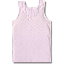 Giza Kids %100 Pamuklu Kız Çocuk Jakarlı Atlet Fanila Iç Çamaşır 6lı Set