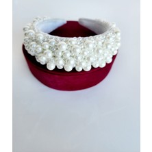 Nego Accessories Beyaz Incili Bride After Parti Sık Dikim Taç