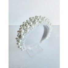 Nego Accessories Beyaz Incili Bride After Parti Sık Dikim Taç