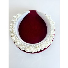 Nego Accessories Beyaz Incili Bride After Parti Sık Dikim Taç