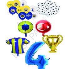 Best Parti Sarı Lacivert Fenerbahçe Balon Seti Yaş 4
