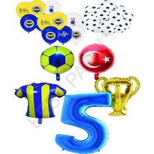 Best Parti Sarı Lacivert Fenerbahçe Balon Seti Yaş 5