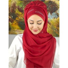 Butik AmbarButik Ambar Mihrimah Çapraz Drapeli Fransız Şifon Hazır Şal