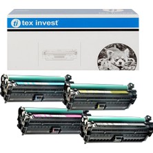 Tex-İnvest Hp Color Laserjet CP5225DN 4 Renk Muadil Toner