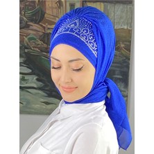 Butik AmbarPrenses Model Gümüş Simli Şifon Hazır Şal