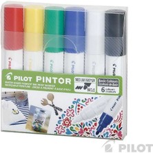 Pilot Pintor M 1.4mm Akrilik Kalem Markör Ana Renkler / SW-PT-M-S