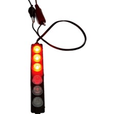 Ledarmy Polis Çakar Kırmızı Mavi Flaş Strobe Işıklar Aydınlatma Oto Araba Motor LED Dc 12V 6W Satmak 6 Göz Açık 2 Renk 136 x 20 mm