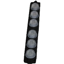 Ledarmy Polis Çakar Kırmızı Mavi Flaş Strobe Işıklar Aydınlatma Oto Araba Motor LED Dc 12V 6W Satmak 6 Göz Açık 2 Renk 136 x 20 mm