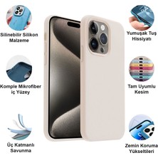 CepStok Apple iPhone 15 Pro Kılıf Lansman Premium Silinebilir Silikon