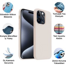 CepStok Apple iPhone 15 Pro Max Kılıf Lansman Premium Silinebilir Silikon