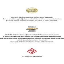 Sarev Sarov Pamuk Saten Çift Kişilik Gri Nevresim Takımı