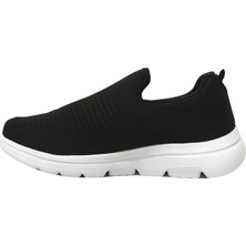 Wickers Siyah Beyaz Bağcıksız Aqua Sneakers Spor Ayakkabı