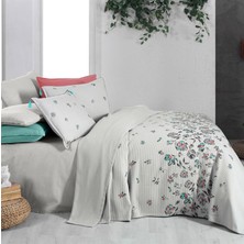 Sarev Saira Çift Kişilik Gri Pike Takımı