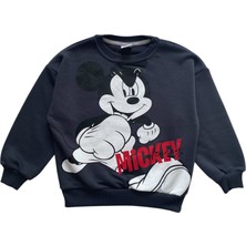 Şeker Kids Erkek Çocuk Pamuklu Mickey Mouse Desenli Eşofman Takımı