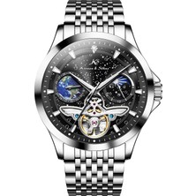 Kronen Söhne Kronen & Söhne KS7009 Day Night Tourbillon Mekanik Otomatik Erkek Çelik Kol Saati