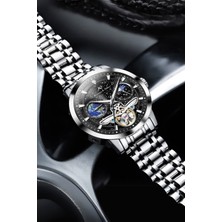 Kronen Söhne Kronen & Söhne KS7009 Day Night Tourbillon Mekanik Otomatik Erkek Çelik Kol Saati