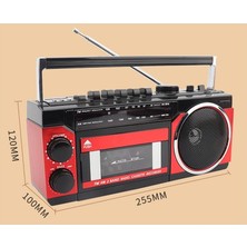 Knstar Puxing PX-250BT Müzik Seti Fm Radyo-Usb-Mp3 Player-Bluetooth Kaset Çalar