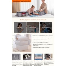 La Home Concept 10 Adet Siyah Plus Boy Baza Altı & Gardrop Yorgan Ve Kıyafet Hurcu 100x50x50