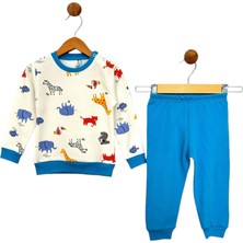 Erkek Çocuk Zürafa Desen Pijama Takım 6/24 Ay