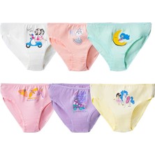Kız 2-13 Yaş Karışık Desenli Slip Külot