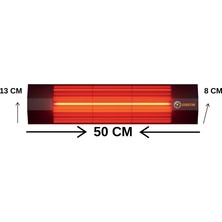 Sunstar Dışmekan Halojen Soba Infrared Isıtıcı 2000W