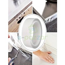 Epazzar 3 mt x 5 cm Waterproof Ocak Eviye Lavabo Küvet Klozet Derz Arası Şeffaf Nano Su Sızdırmaz Bant