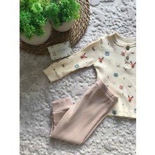 Kuzu Baby Boutique Fitilli Alt Üst Bebek Takım