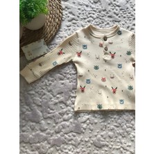 Kuzu Baby Boutique Fitilli Alt Üst Bebek Takım