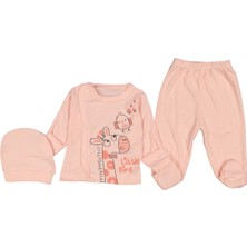 Diamondstar Unısex 0/3 Ay Zürafa Baskılı Zıbın Takımı