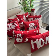 En Gözde Home Yılbaşı Noel Temalı Punch Nakışlı 7 Adet Kırlent Kılıfı