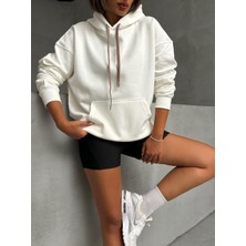 Unisex Kapüşonlu Sweatv Ince Ip Detaylı