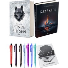 Kazazede 1 Ciltli ve Içinde Bir Sen 3 Yehmum Ciltli Binnur Şafak Nigiz 2li Set