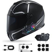 Comse Y10 2x Bluetooth Kask Kulaklık 2 Kişi Bağlantılı Motosiklet Kask Kulaklık Interom 5.3