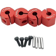 Bellee Tekerlek SCX10 CC01 Aksesuarlar 11MM Kırmızı (Yurt Dışından)