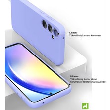 Lama Case Samsung  S24 Fe Kılıf Içi Kadife Lansman Siyah Hayalet Baskılı Kapak