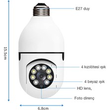 Qasul  Ampul Şeklinde Güvenlik Kamerası