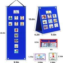 Fiona Çocuklar Için Görsel Program 70 Kart Takvimi ile Günlük Rutin Tablosu Okul Için Cep Otizm Öğrenme Davranış Aracı (Yurt Dışından)