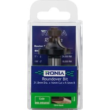 Ronia Ahşap Freze Bıçağı  05B-31816012C  Rulmanlı Radüs Bıçağı Sert Zemin Freze Ucu Sap 12 mm