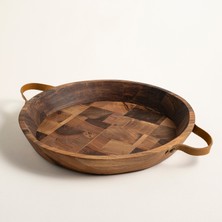 Balgat Ahşap Tepsi 34X34X5 cm Natural