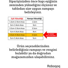 Roboqoq 4.5cmx75cm Bantlı Beyaz Robot Elektrikli Süpürge Rampası Kapı Eşik Rampası