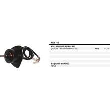 Remark 12V Çorum Tipi Kalorifer Motoru Mini Mıknatıslı 50012122 Remark RKM710