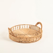 Tam Dao Rattan Dekoratif Tepsi 40X40X14 cm Natural