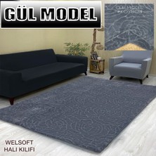 Kılıfsan Gül Model Welsoft Lastikli Halı Örtüsü