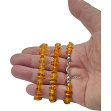 Pozitif Doğal Taş Kehribar Bileklik Kırıktaş 326-3